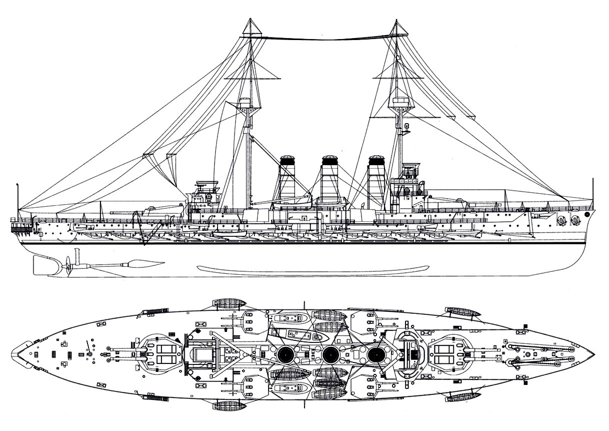 Броненосный крейсер ивате чертежи