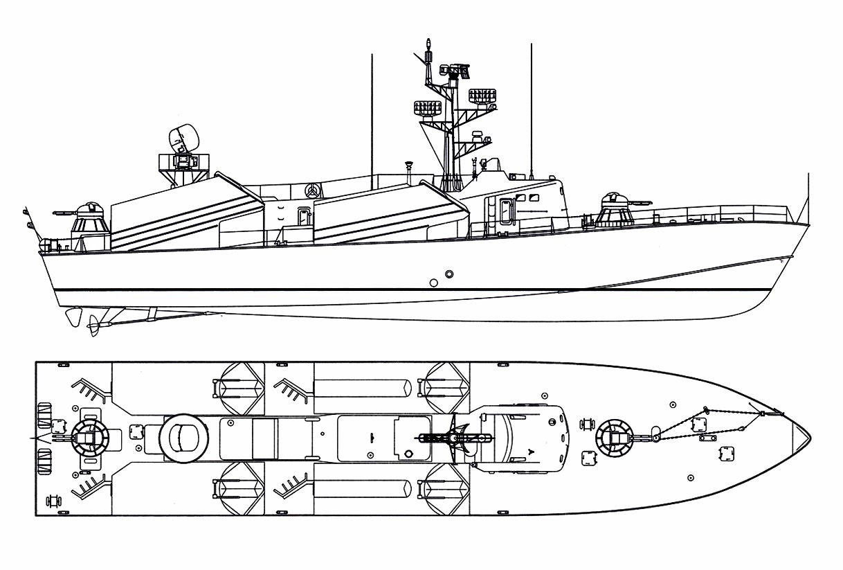 Модель ракетного катера чертежи