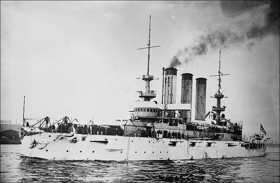 USS BB 10 "Maine" - c. 1903-07. 