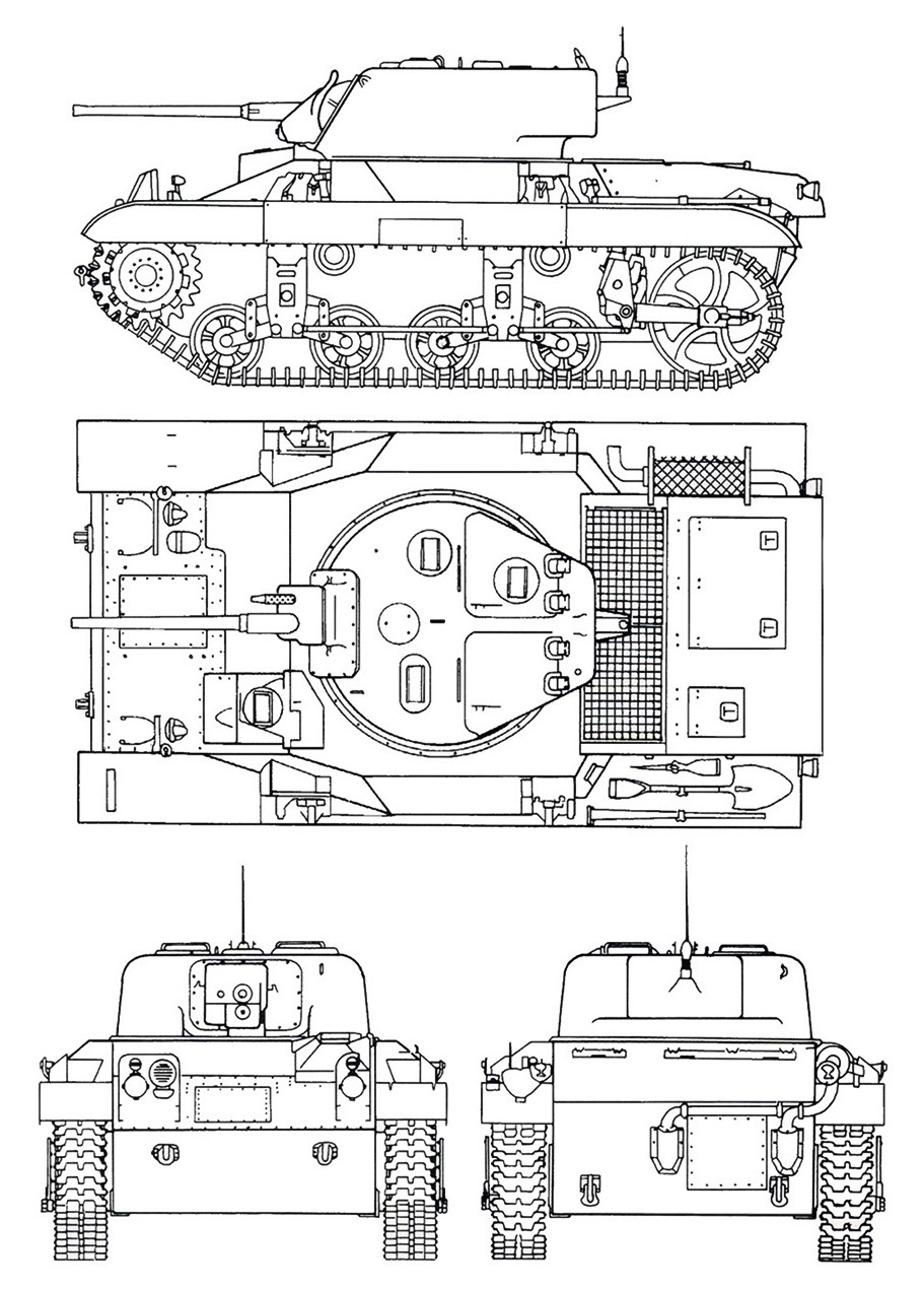 Light tank M22. 