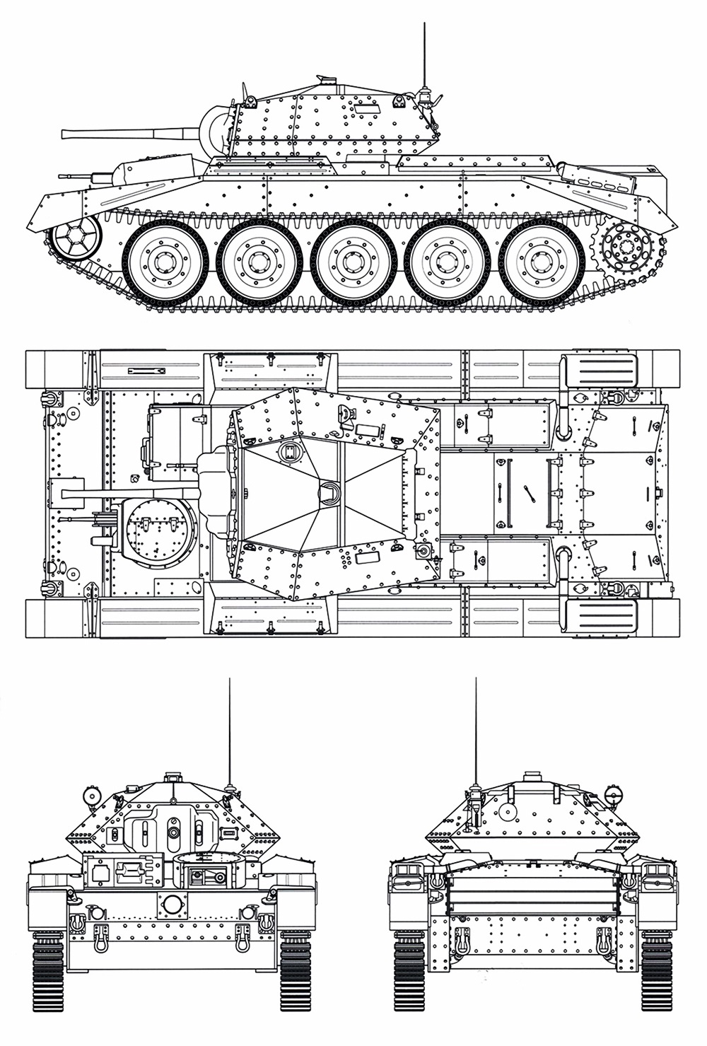 Марк 2 танк чертеж