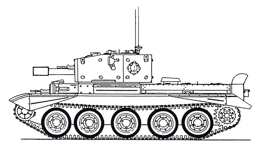 Кромвель танк чертеж